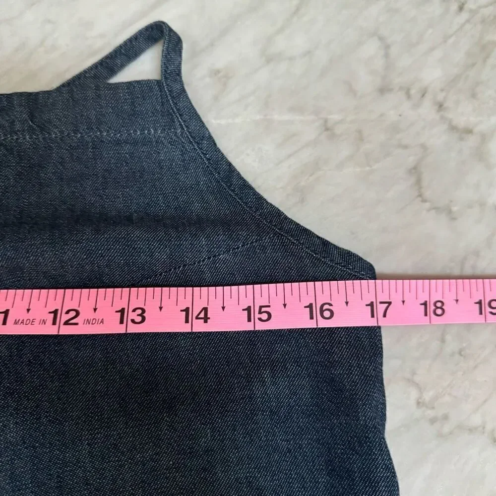 Rag & bone denim tie dress rinse blue chambray size S 100% cotton NWT - Picture 7 of 8
